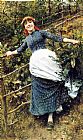 Daniel Ridgway Knight Famous Paintings - A Summer's Folly